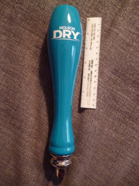 Molson Dry beer tap handle