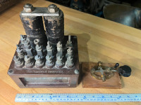 Antique RailRoad Signal Relay & Morse Code Key