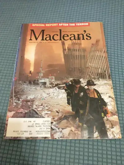 Sept 24, 2001 Maclean's Magazine, View more
