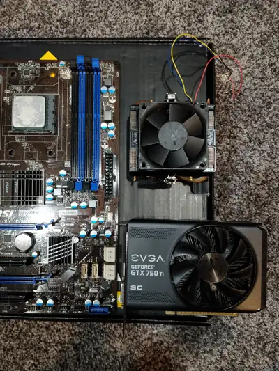 ATI B170 AMD Radeon 256MB DVI S-Video PCIe Video Graphics Card ATI-102-02 B170 MSI 970A-G43 AM3+ AMD...