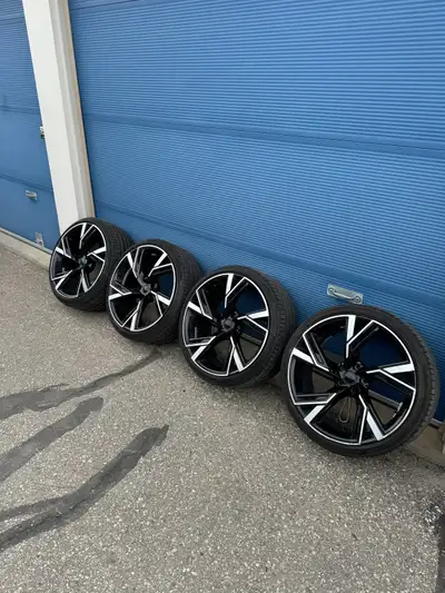 20 Inch Audi rims S line rims Audi wheels • Two Tone, Set of 4 • 5x112 Bolt Pattern • TPMS Sensors I...