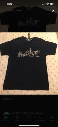 Vintage Las Vegas Tee Navy Blue