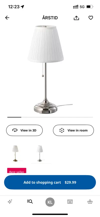 Ikea table lamp, View more
