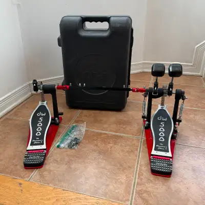 DW 5000 Double Bass Drum Pedals + Case + Accessories // Kick Set, View more