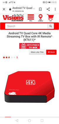 4K Android TV Box - almost new!