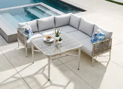 Premium Outdoor Dining Set – Brand New | Canvas Silver Sands, View more