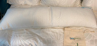 Bamboo body pillow and pillows
