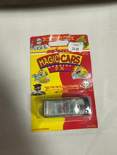 1990 Majorette Magic-Cars Special FX 290 Series melting mel Vintage diecast damage card (J)