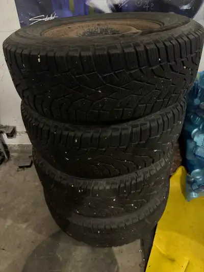 Decent winter tires Sold the vehicle Call or text 825-439-4884