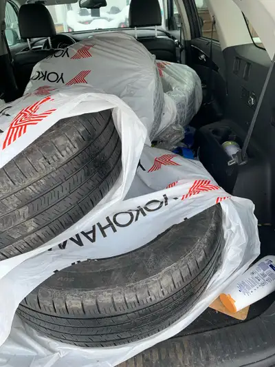 4 All Season Tires 235/60/18 $140 LOWERED TO $80 No room in garage Need gone immediately Plenty of t...