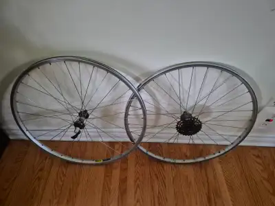 Mavic 26" bicycle 7 speed wheelset, View more