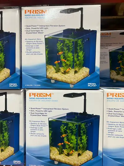 2 Gallon Nano LED Desktop Aquarium Kit, View more