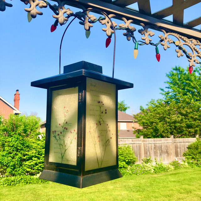 Floral Candle Lantern - Outdoor / Indoor in Outdoor Décor in Markham / York Region - Image 3