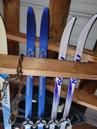 Cross country / antique hickory downhillskis