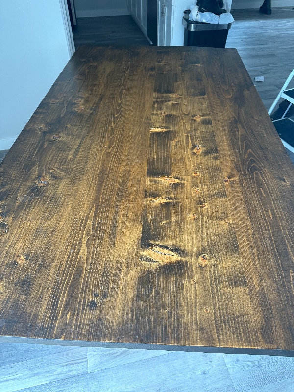 Handmade Wooden Dining Room Table W/ Bench seating Dining Tables