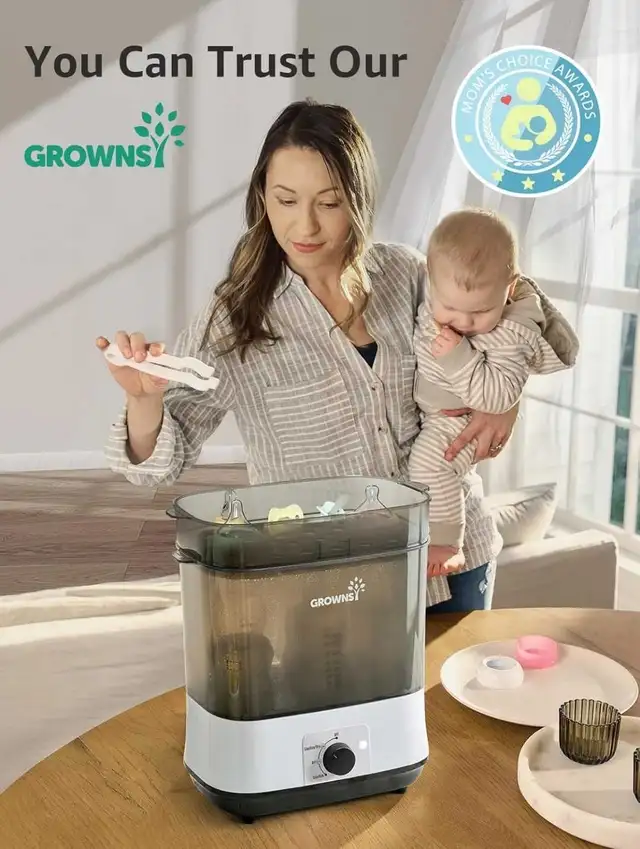 Grownsi Baby Bottle Sterilizer and Dryer in Feeding & High Chairs in Markham / York Region - Image 6