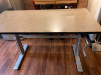 Steel Case VL1 Series Height Adjustable Desk/Table Grey 30x60