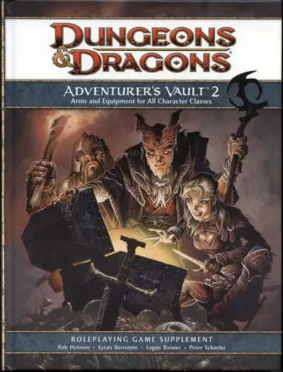 Adventurer's Vault 2 4th Edition Dungeons & Dragon AD&D TSR HC, View more