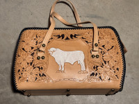 Leather custom design purse