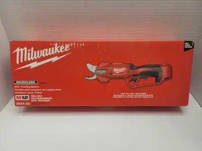 Milwaukee 2534 M12 Brushless Pruning Shears Tool Only, View more
