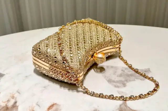 Gold Jeweled Clutch in Bags & Luggage in Mississauga / Peel Region - Image 5