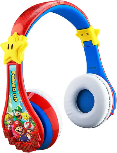 New Super Mario Wireless Bluetooth Portable Kids Headphones, View more