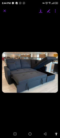 Brand New Pullout Sectional Sofa Bed With Free Delivery 