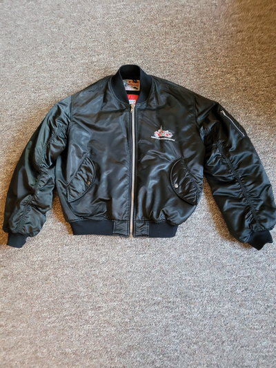 Official Indian Jacket Size 1 XLBlack Satin Waterproof 3M Thinsulate in red lining Storm Cuffs A dea...