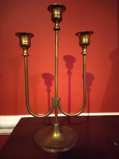 Vintage Brass Candelabra 11", View more