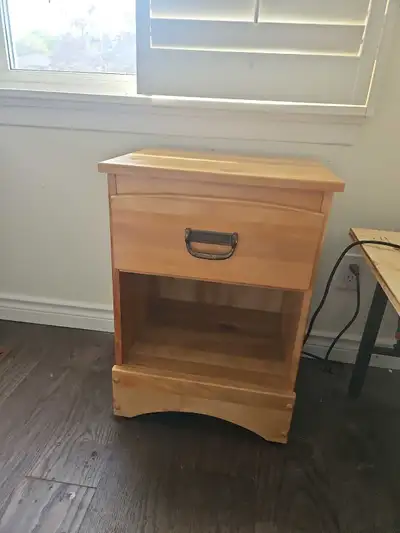 Solid Wood Nightstand, View more