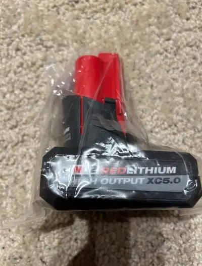 Brand new MILWAUKEE M12 high output 5ah XC battery, View more