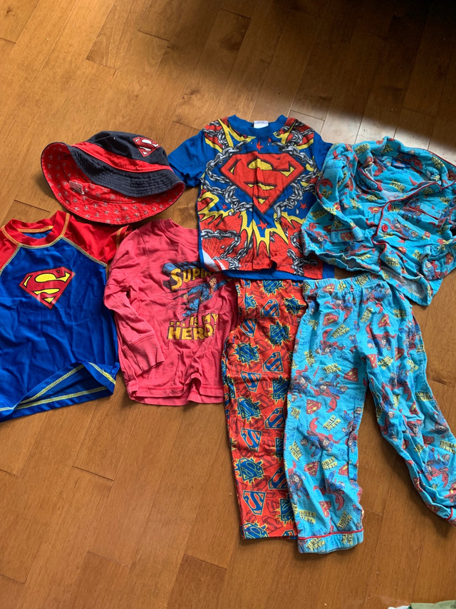 SUPERMAN BUNDLE 7 PIECES SIZE 4 in Clothing - 4T in Peterborough