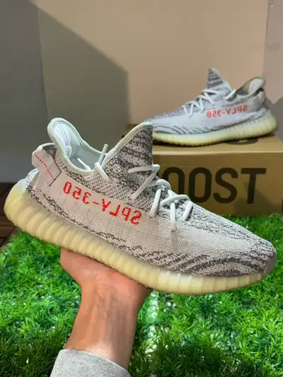 Size 9.5 - Adidas Yeezy 350 V2 Blue Tint, View more