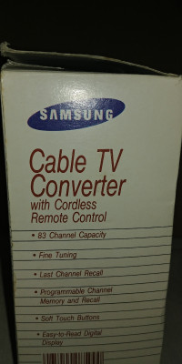 Samsung Cable TV Converter with Cordless Remote