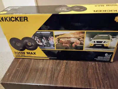 KICKER Coaxial 300 Watt Car Speakers, View more