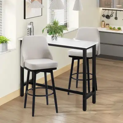 Extra Tall  Set of 2 modern 360° Swivel Bar stools,, View more