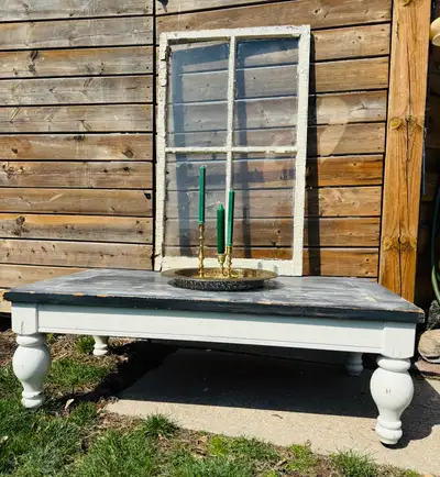 Rustic Farmhouse Wood Coffee Table, View more