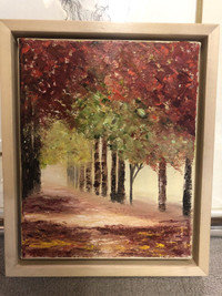 Original Impressionistic Landscape Painting on Canvas