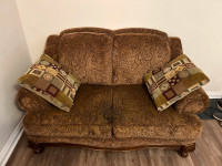 Vintage Couch with Pillows