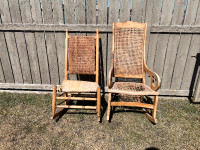 Vintage Wicker Rocking  Chairs for refinishing