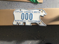Northwest territory polar licence plate