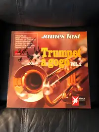SIGNED James Last Trumpet a go-go vol 2 vinyl lp record 