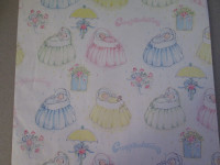 6 gift wrap sheets (baby shower)