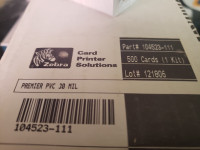 Zebra - cards - 800 pcs. - CR-80 Card