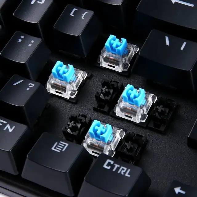 Mechanical Gaming Keyboard w/Blue Switches, 87-Keys ~ NEW!62863260194049122