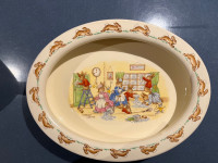 Vintage Bunnykins Rimmed Porridge Bowl 