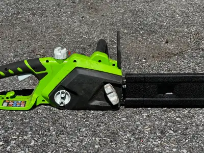 greenworks 14” chainsaw, View more
