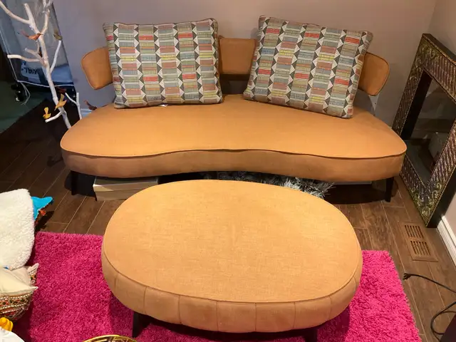 Ottoman and sofa