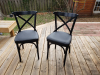 Set of two dining chairs for sale