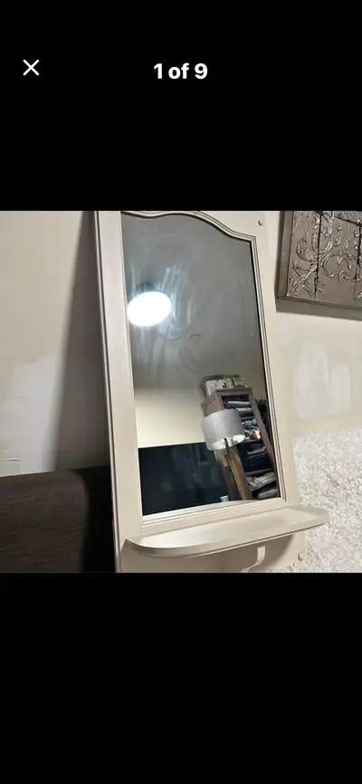 Wall Mirror with Shelf, View more